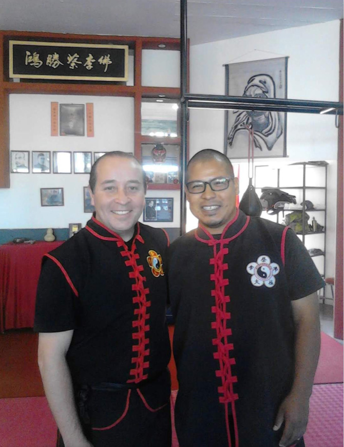 Intructor Joel Esparza with Sifu Ramirez